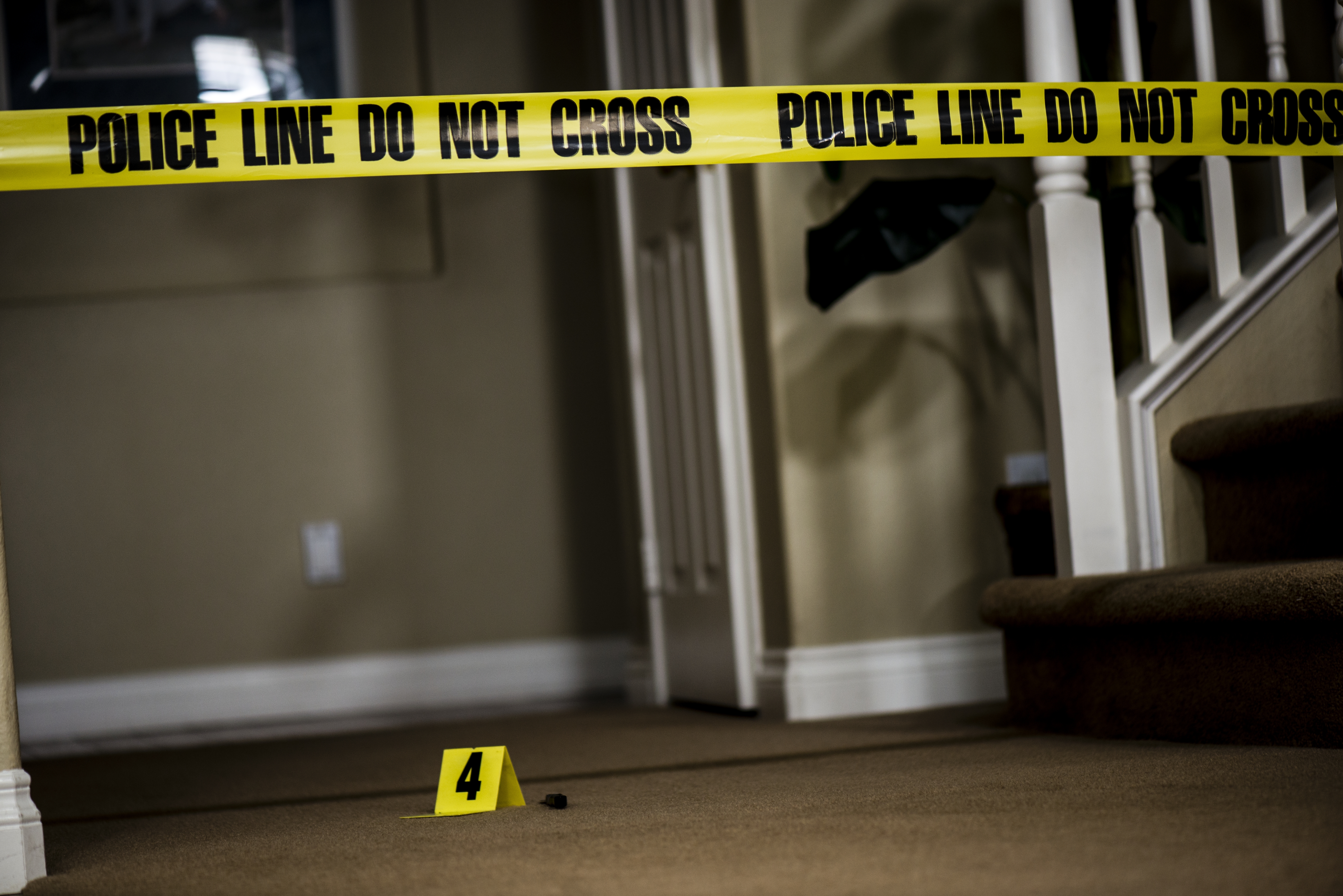 Murder scene in home