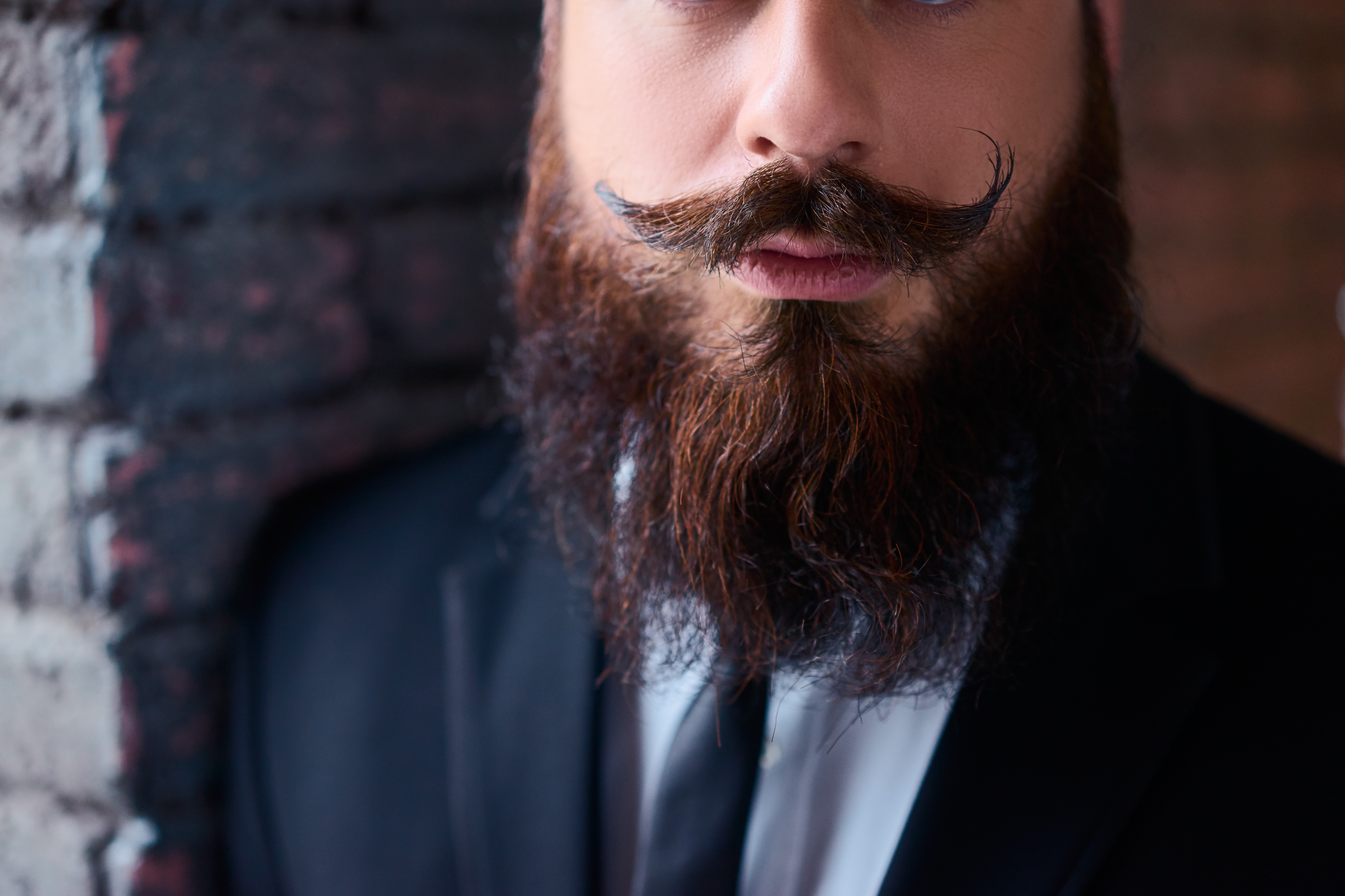 Bearded man with moustache