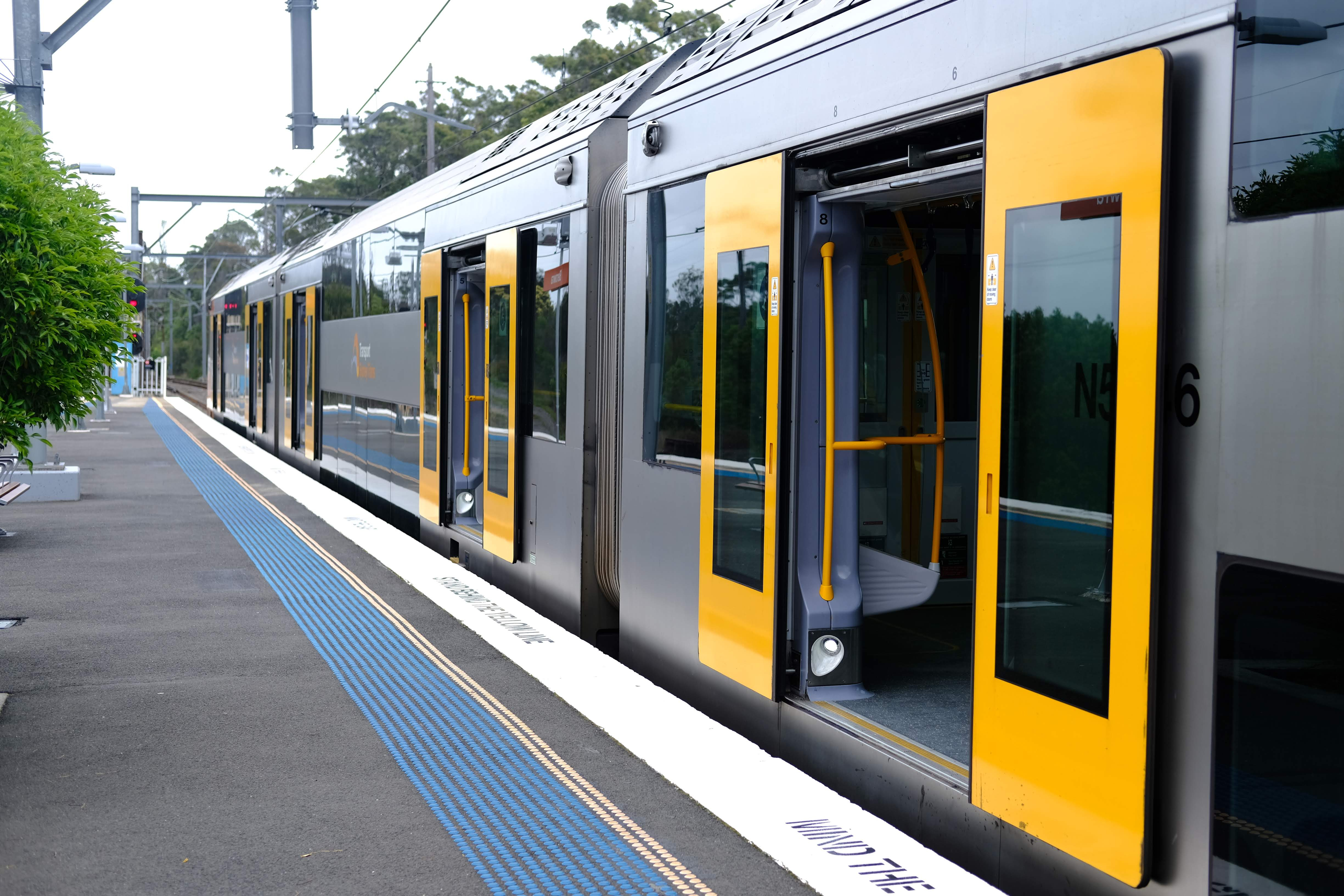 Sydney train at platform