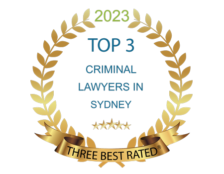 Top Criminal Lawyer award 2023 by Three Best Rated